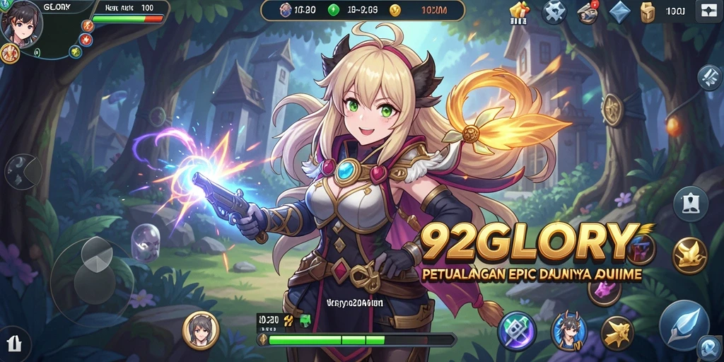 Tampilan gameplay 92GLORY yang memukau dan penuh aksi.