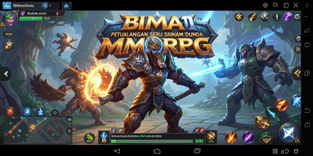 Screenshot gameplay BIMA11 yang menampilkan aksi seru dalam pertempuran.