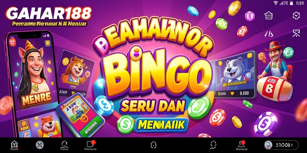Tampilan gameplay seru dalam GAHAR188 dengan suasana Bingo yang menegangkan.
