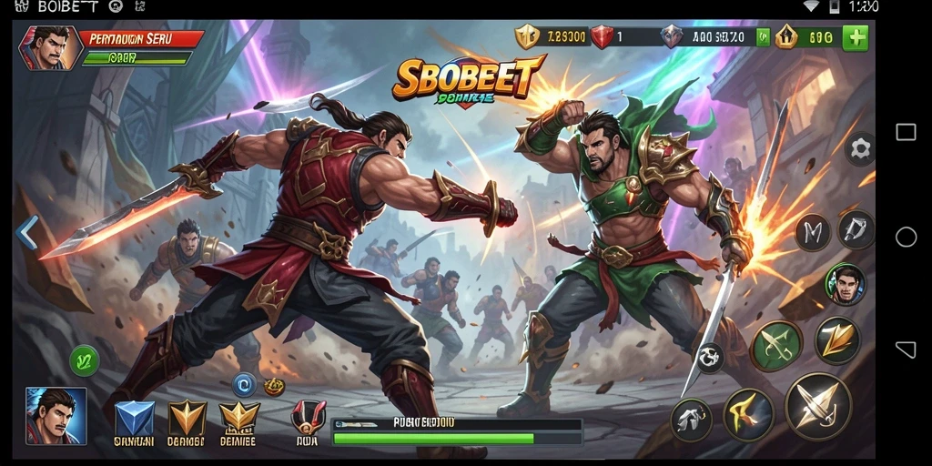 Tampilan seru gameplay SBOBET yang penuh aksi dan strategi.