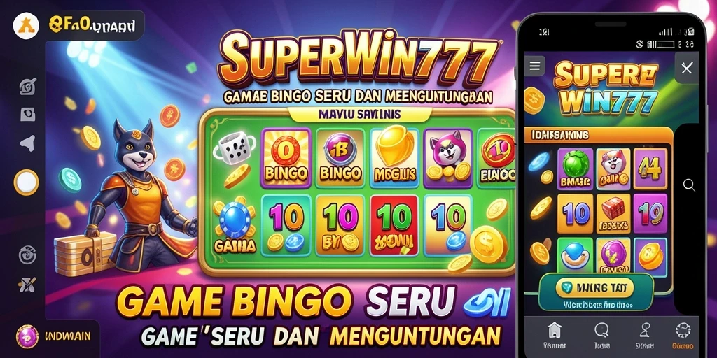 Tampilan menarik dari permainan Bingo SUPERWIN777.