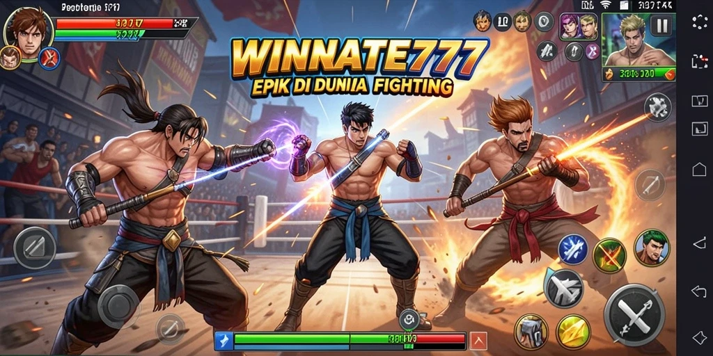 Screenshot gameplay <strong>WINRATE777</strong> menampilkan pertarungan epik yang mendebarkan.